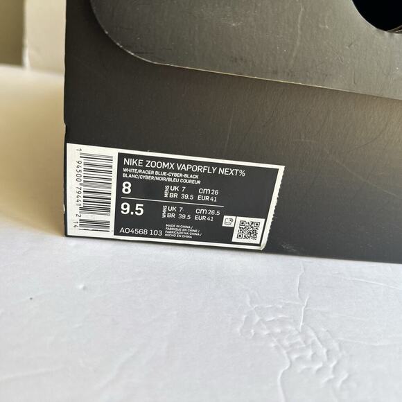 Nike VaporFly - Ekiden White Racer Blue - ZoomX Next Mens Size 8 Box Included - Picture 2 of 13
